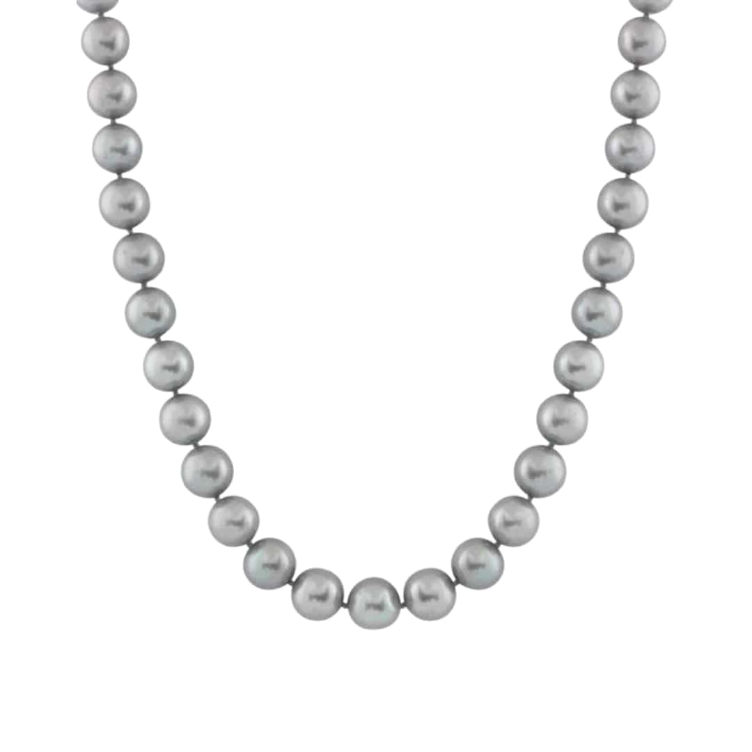 Gray Pearl Strand Necklace