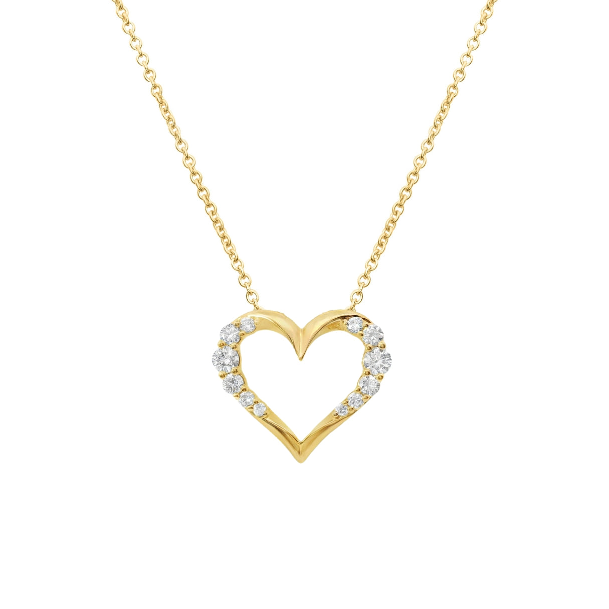 Graduating Diamond Heart Necklace