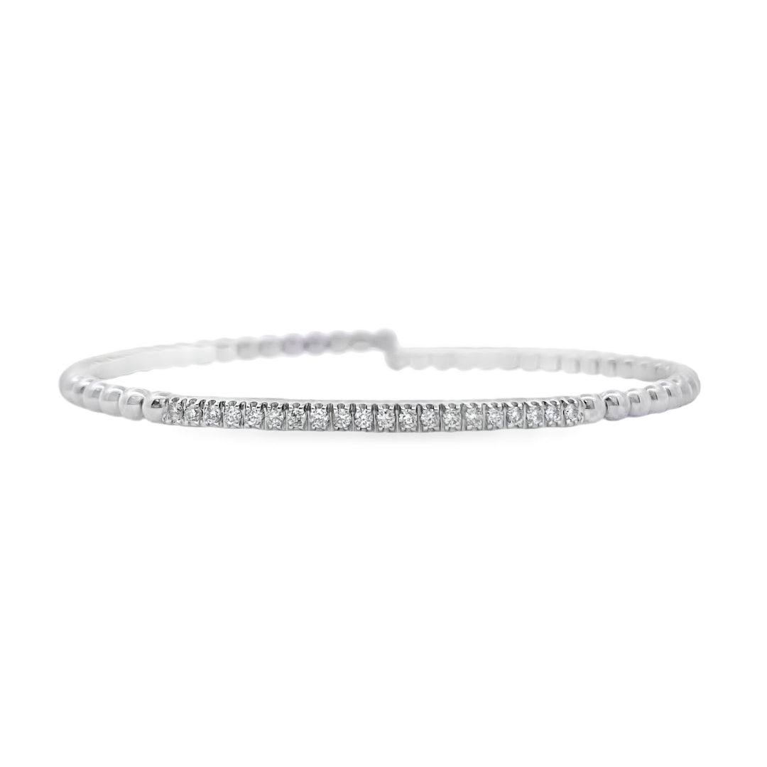 Beaded Diamond Bangle