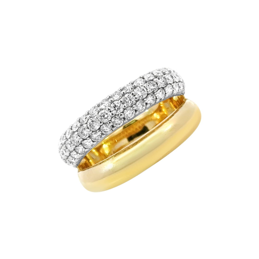 Open Pave Diamond Ring