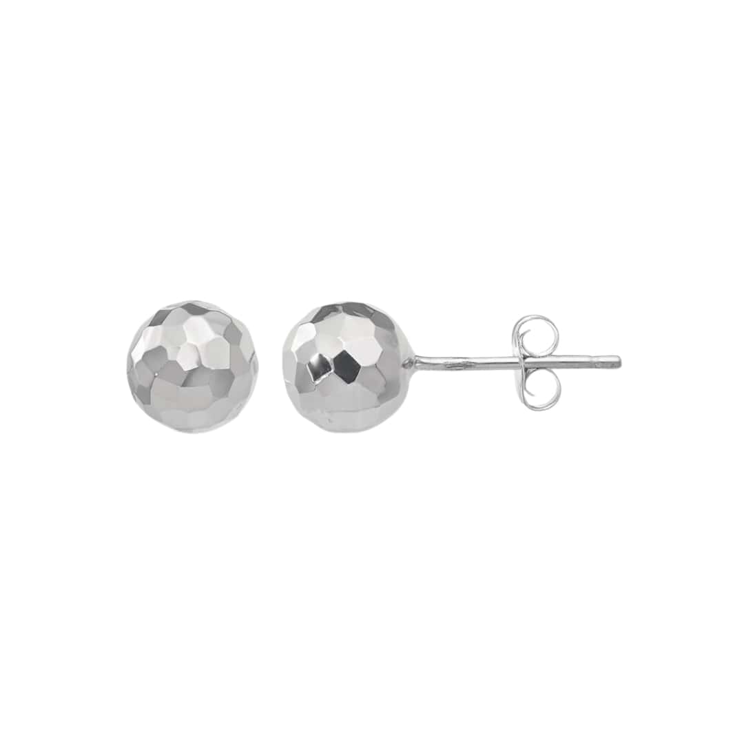 Gold Disco Ball Studs