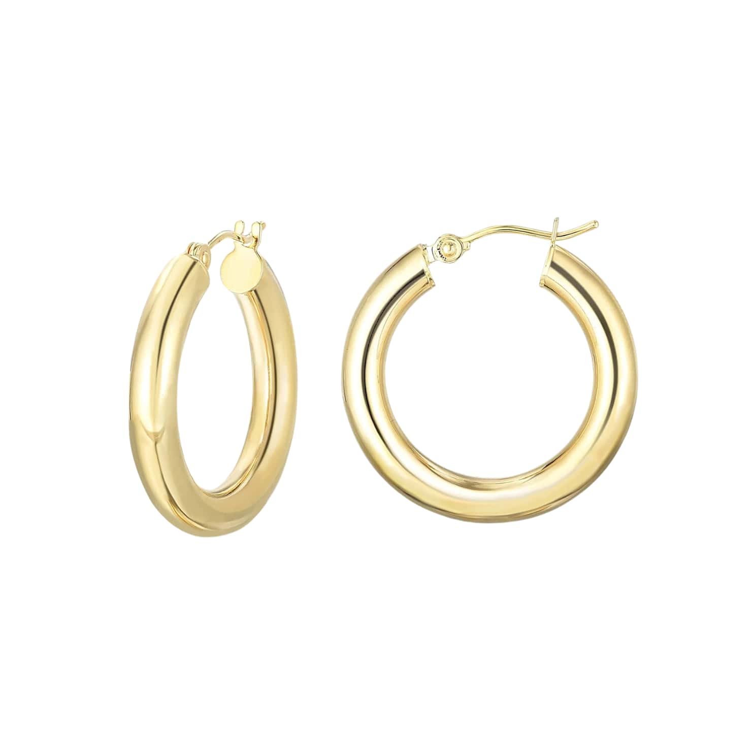 Gold Tube Hoops