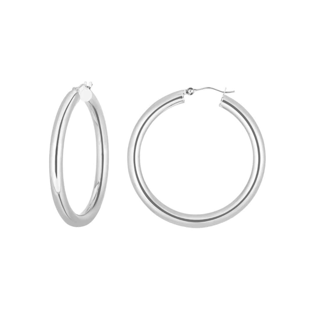 Medium Gold Tube Hoops