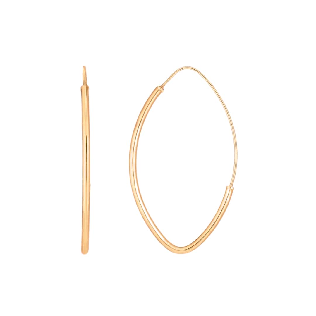 Marquise Infinity Hoops