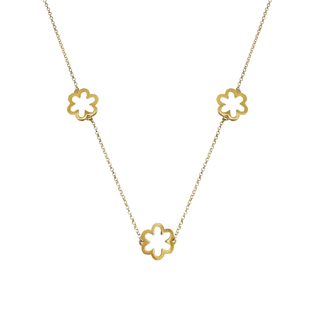 Flower Burst Station Necklace