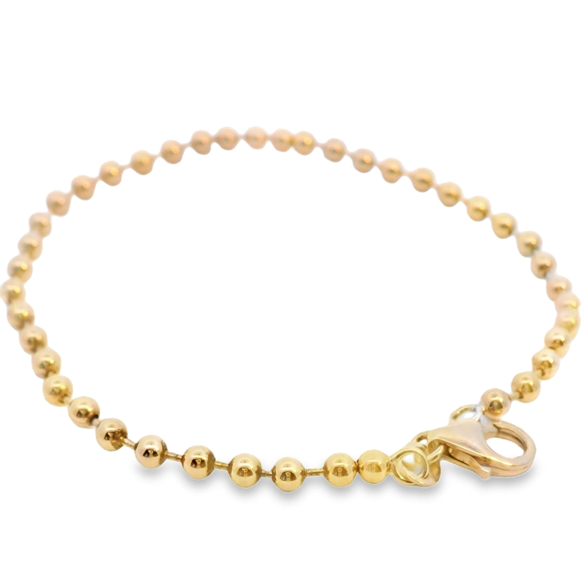 Yellow Gold Beaded Bracelet