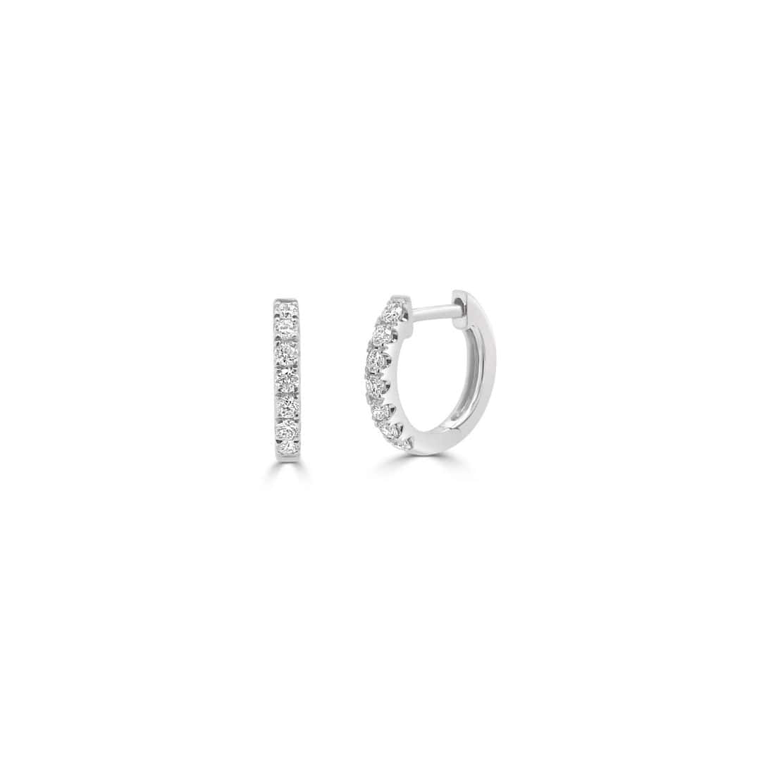 Diamond Hoop Earrings