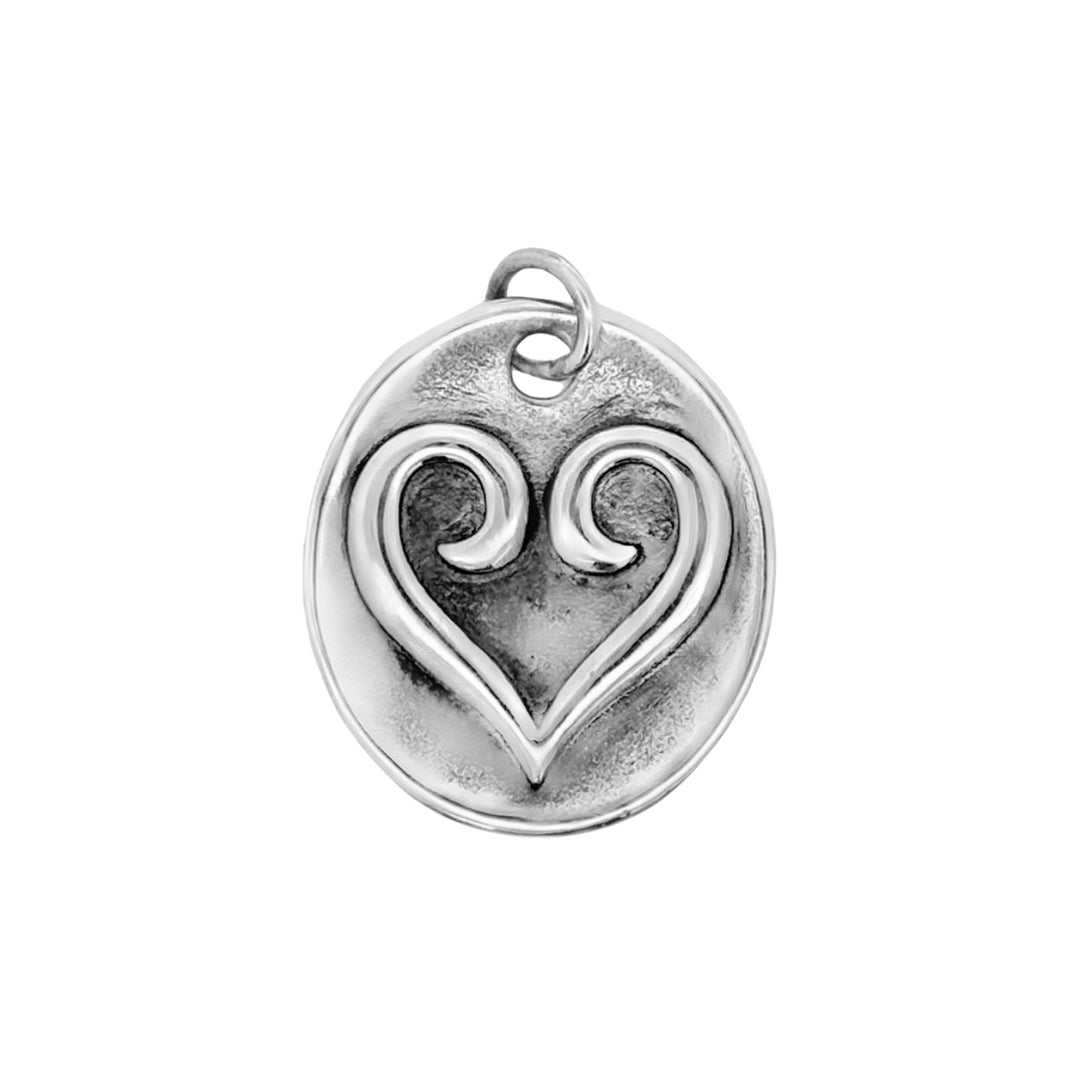 James Avery Oval Heart Charm