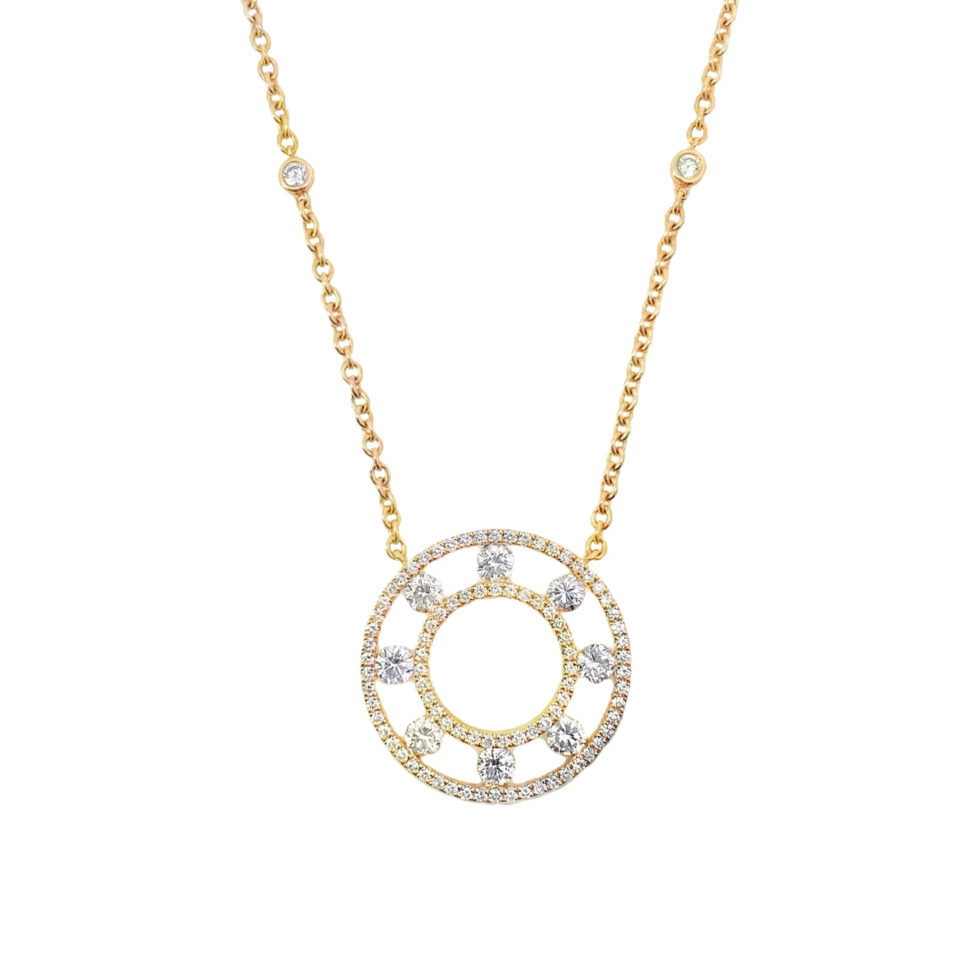 Diamond Circle Necklace