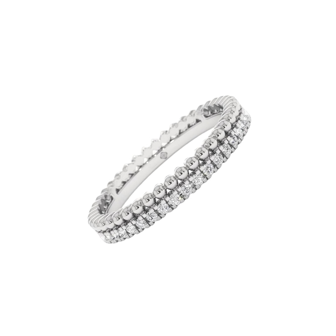 Diamond and Bead Eternity Band