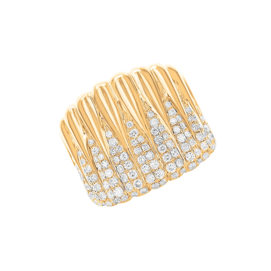 Diamond Waterfall Statement Ring