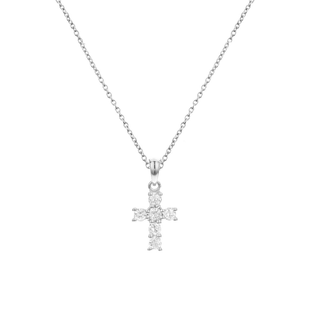 0.25ctw Diamond Cross Pendant Necklace