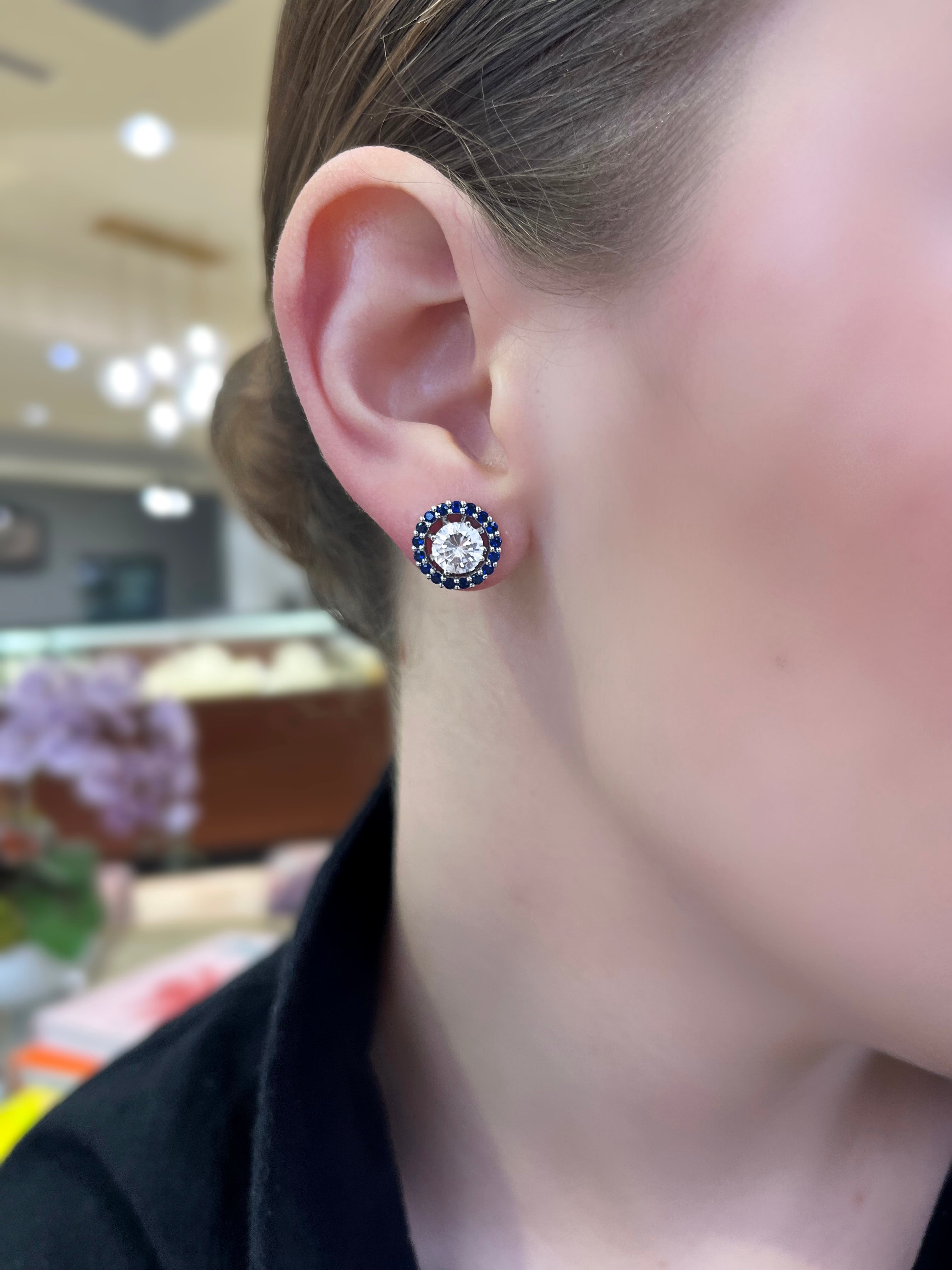 Sapphire Earring Jackets