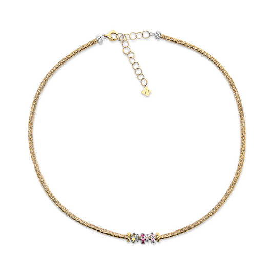 Multi-Colored Diamond and Sapphire Necklace