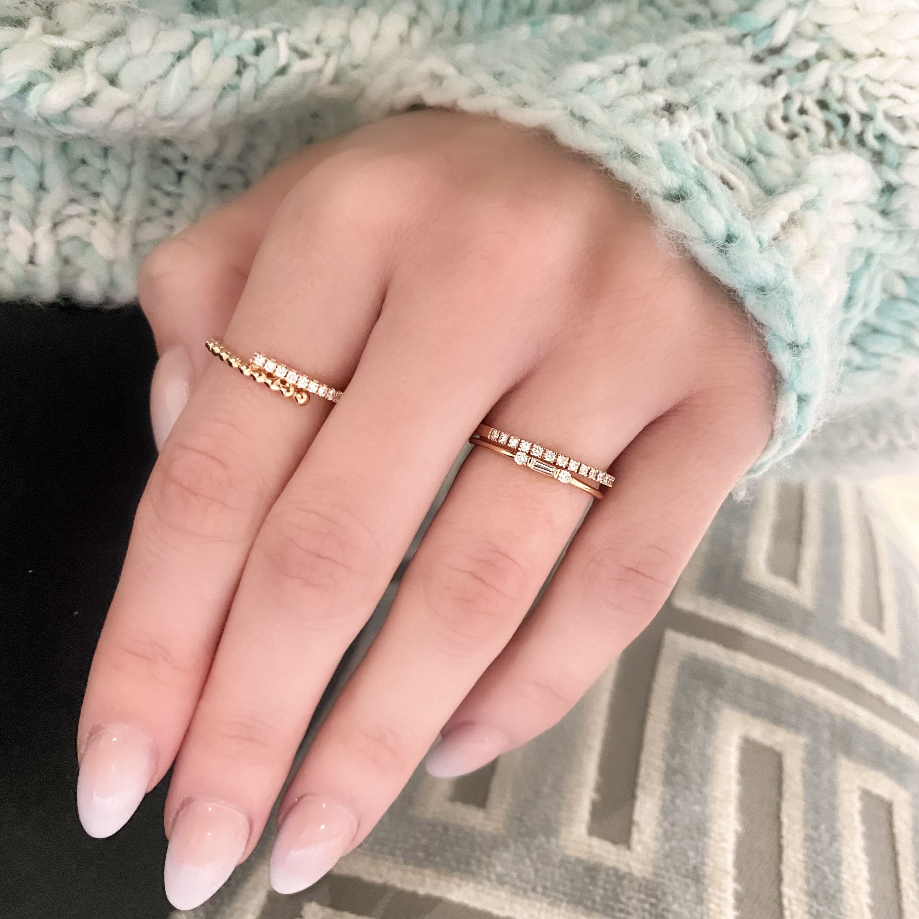 Mini Baguette Diamond Band