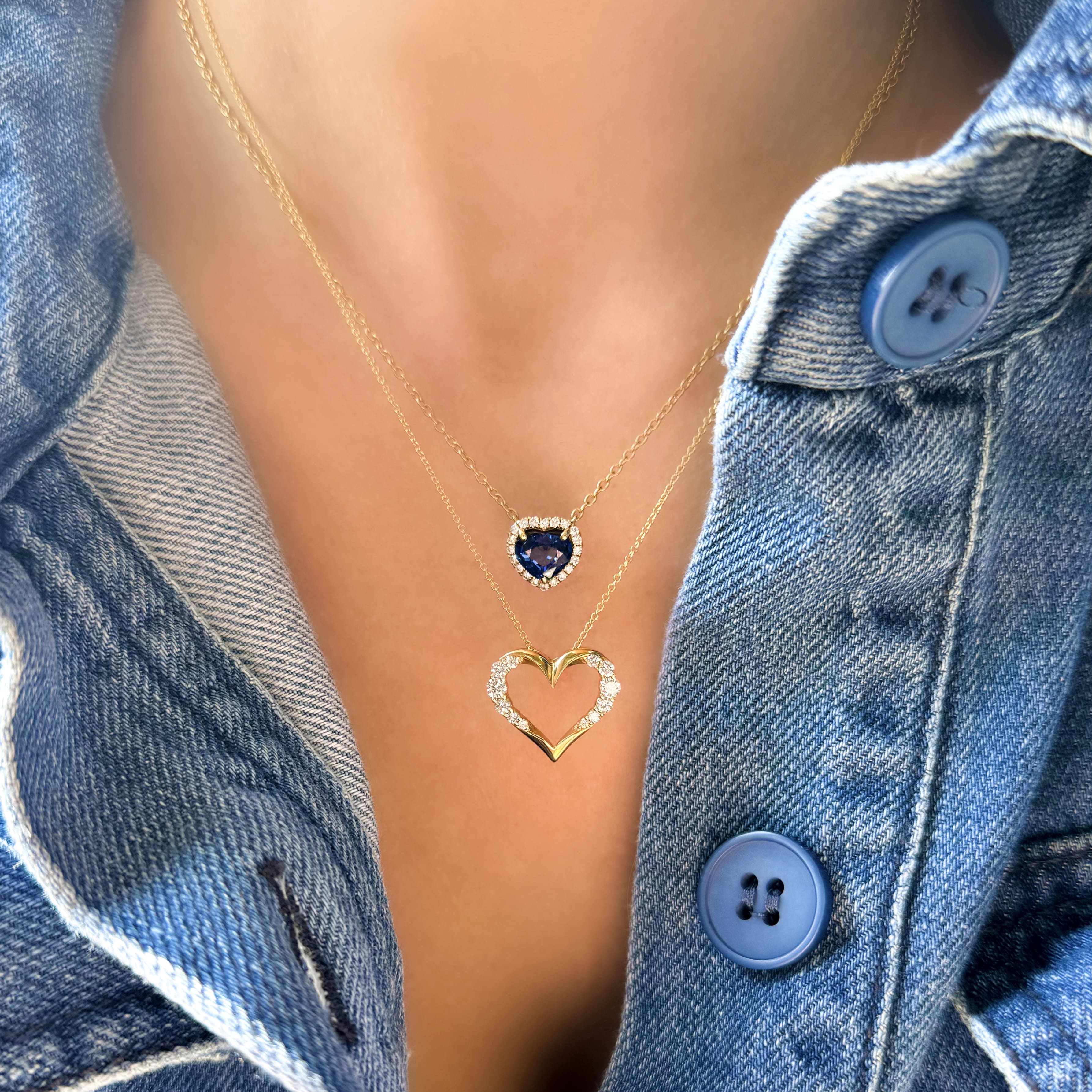 Graduating Diamond Heart Necklace