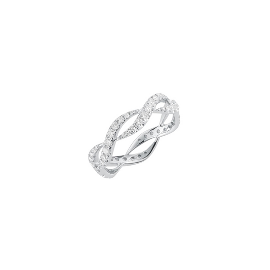 Diamond Twisted Ring