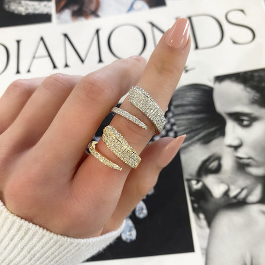 Pavé Diamond Wrap Ring