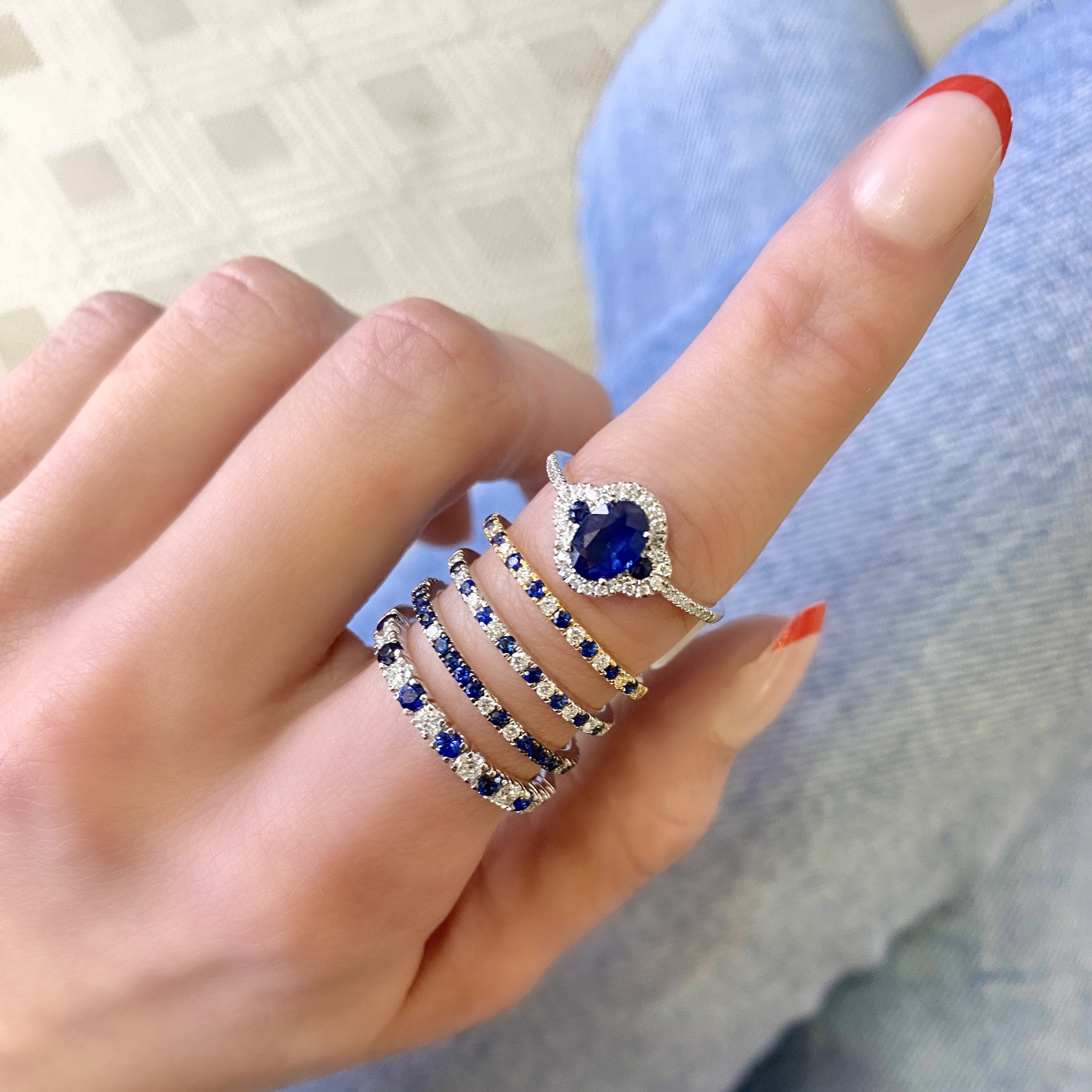 Sapphire and Diamond Ring