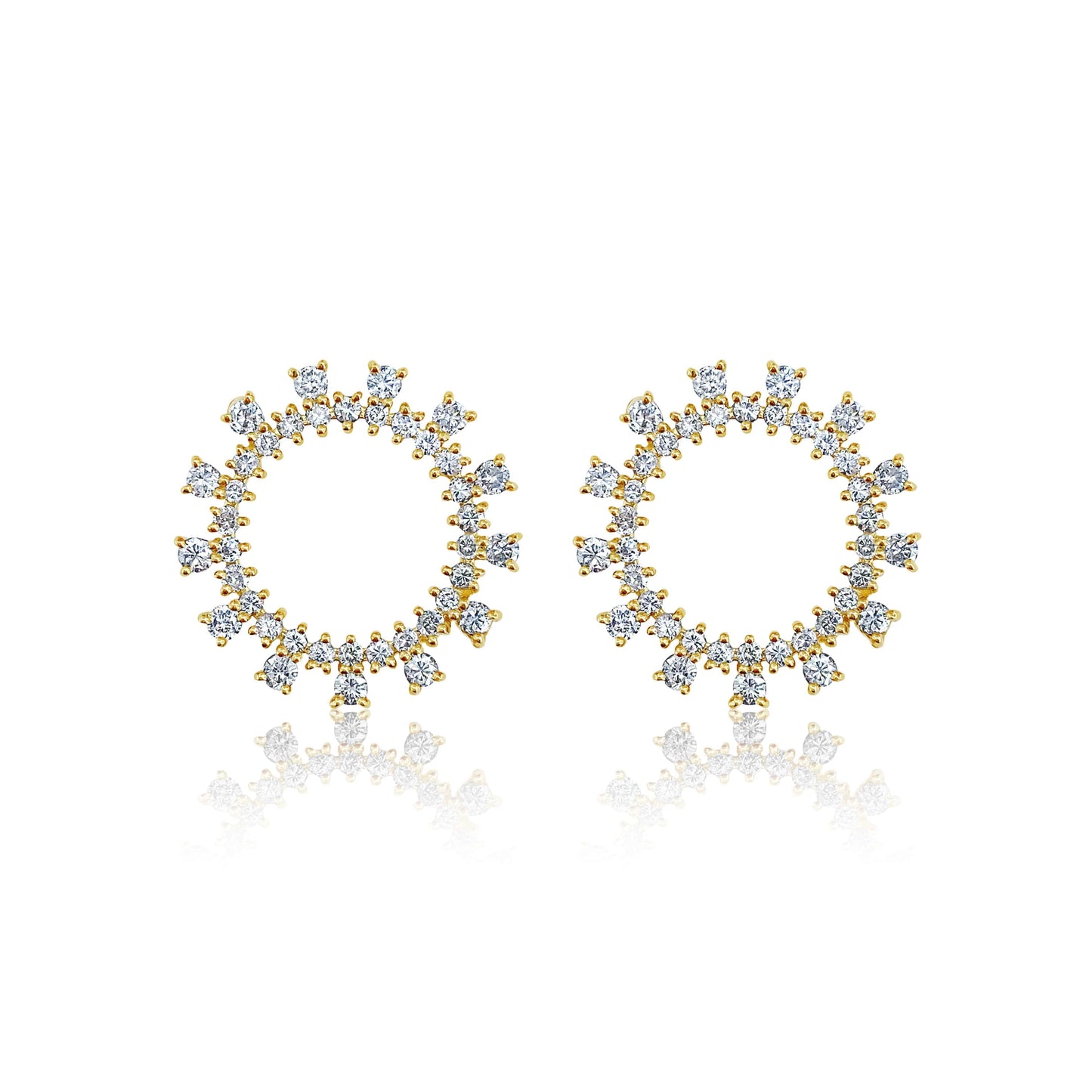 Diamond Wreath Earrings