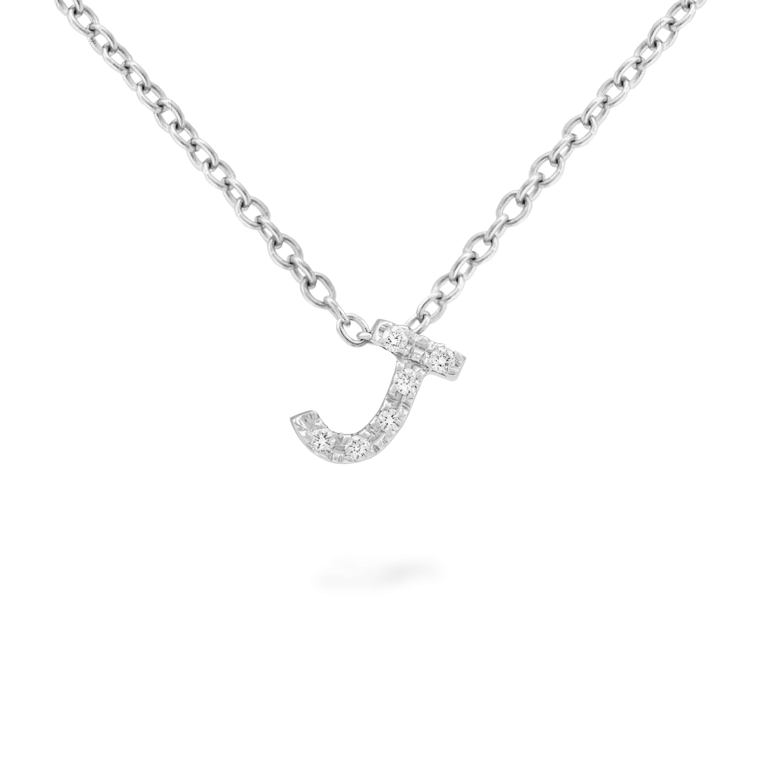 Petite Diamond Initial Necklace