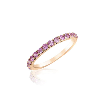 Pink Sapphire Stack Band
