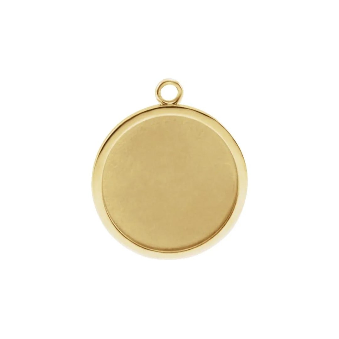 Engravable Gold Charm