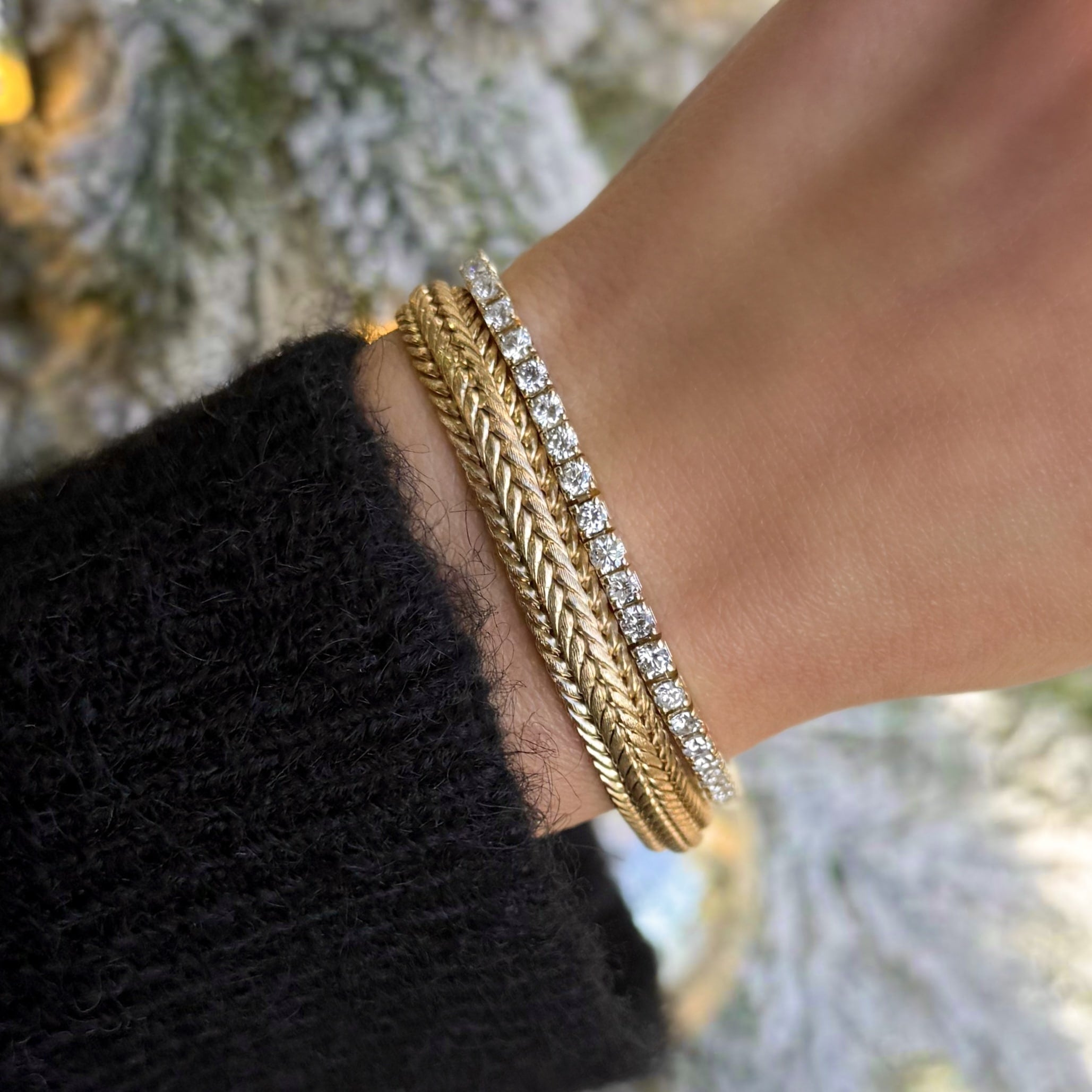 Gold Braided Bracelet