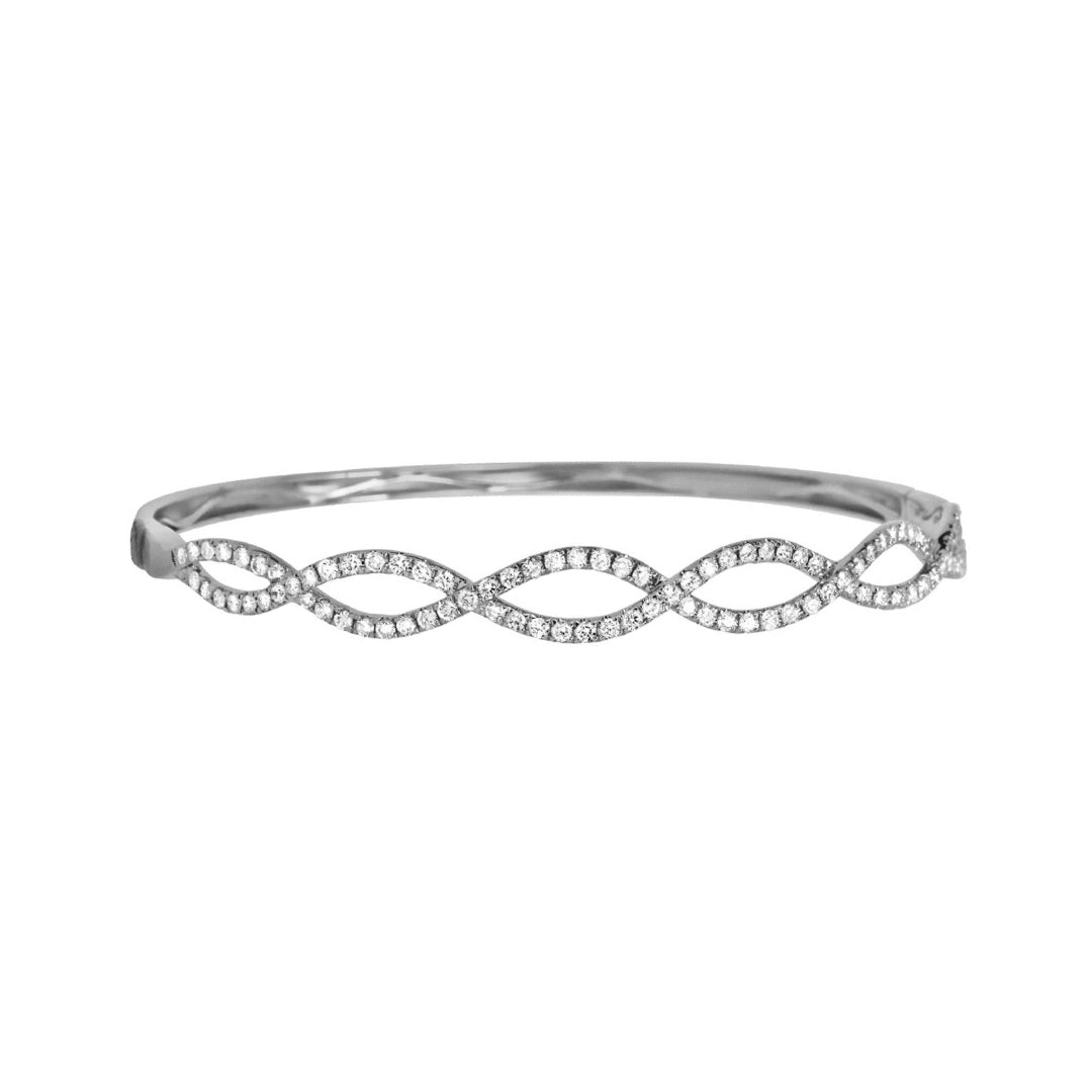 Diamond Infinity Bangle