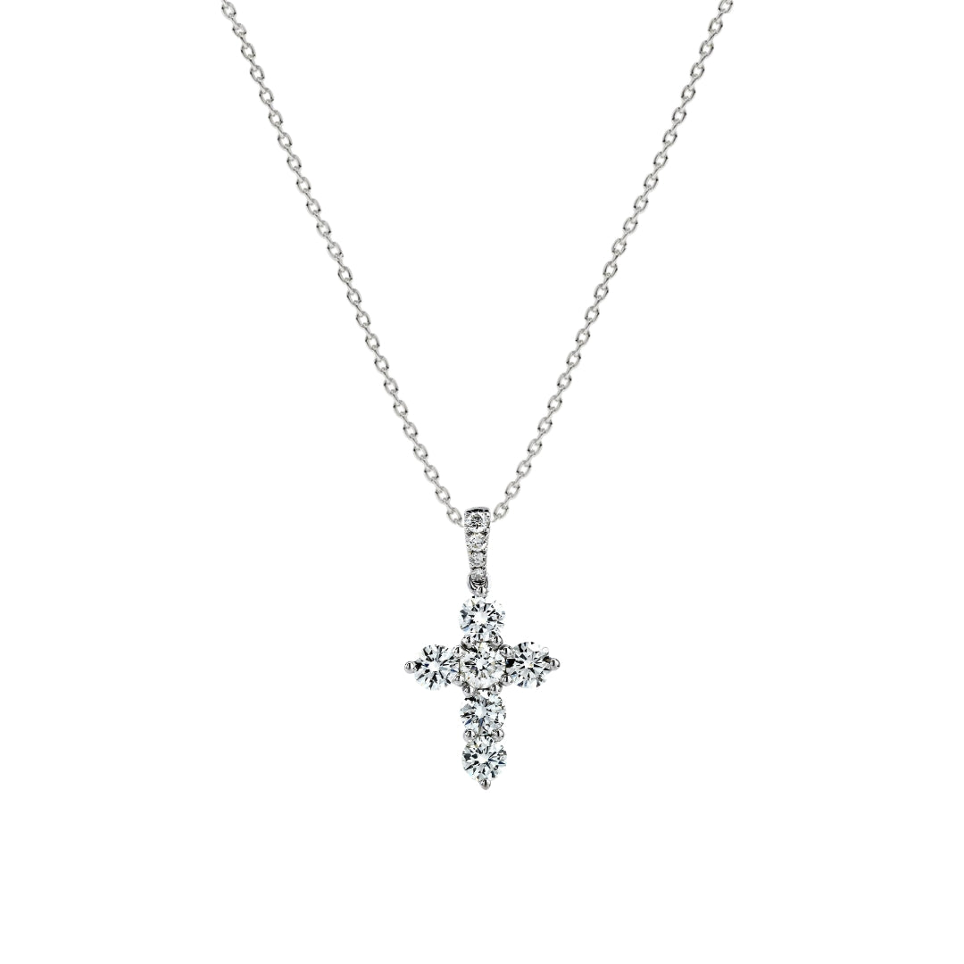 0.75ctw Diamond Cross Pendant Necklace