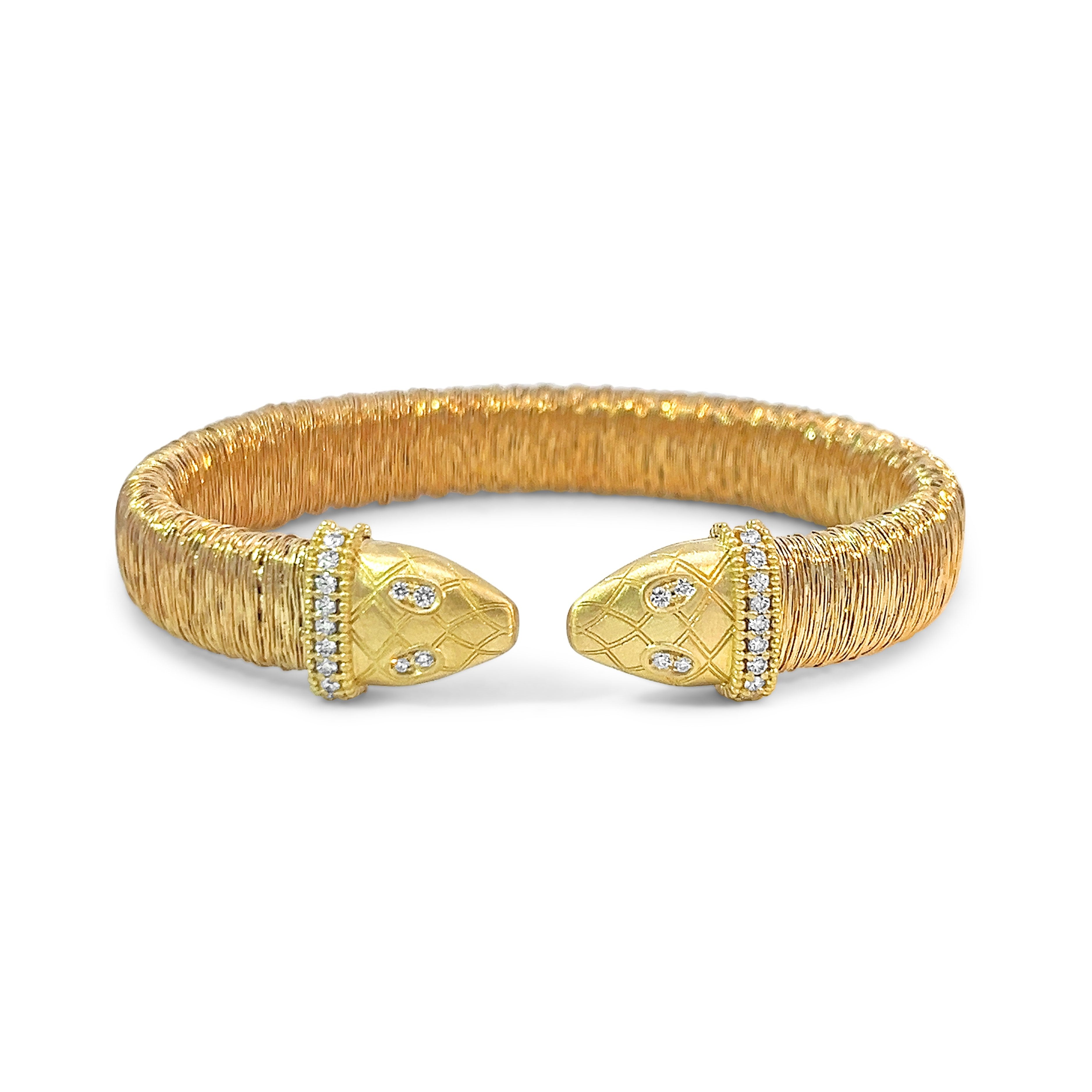 Diamond Serpent Bangle