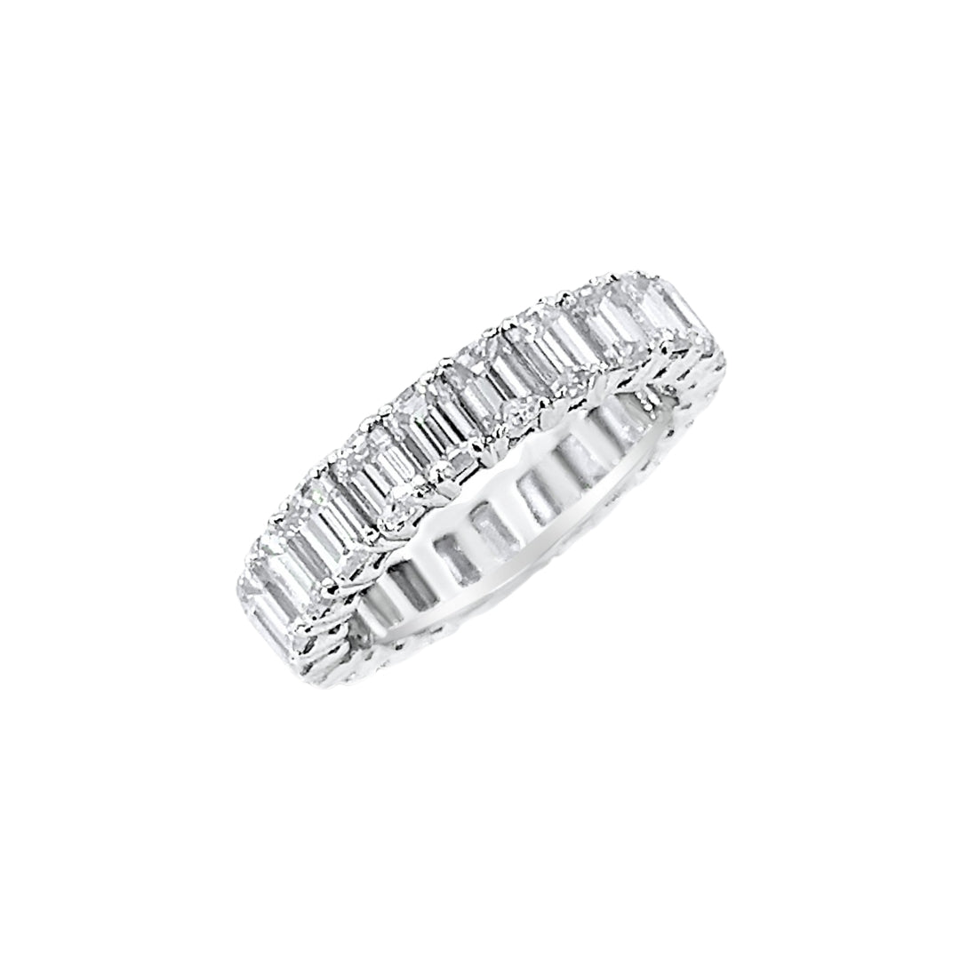 Emerald Cut Diamond Eternity Band