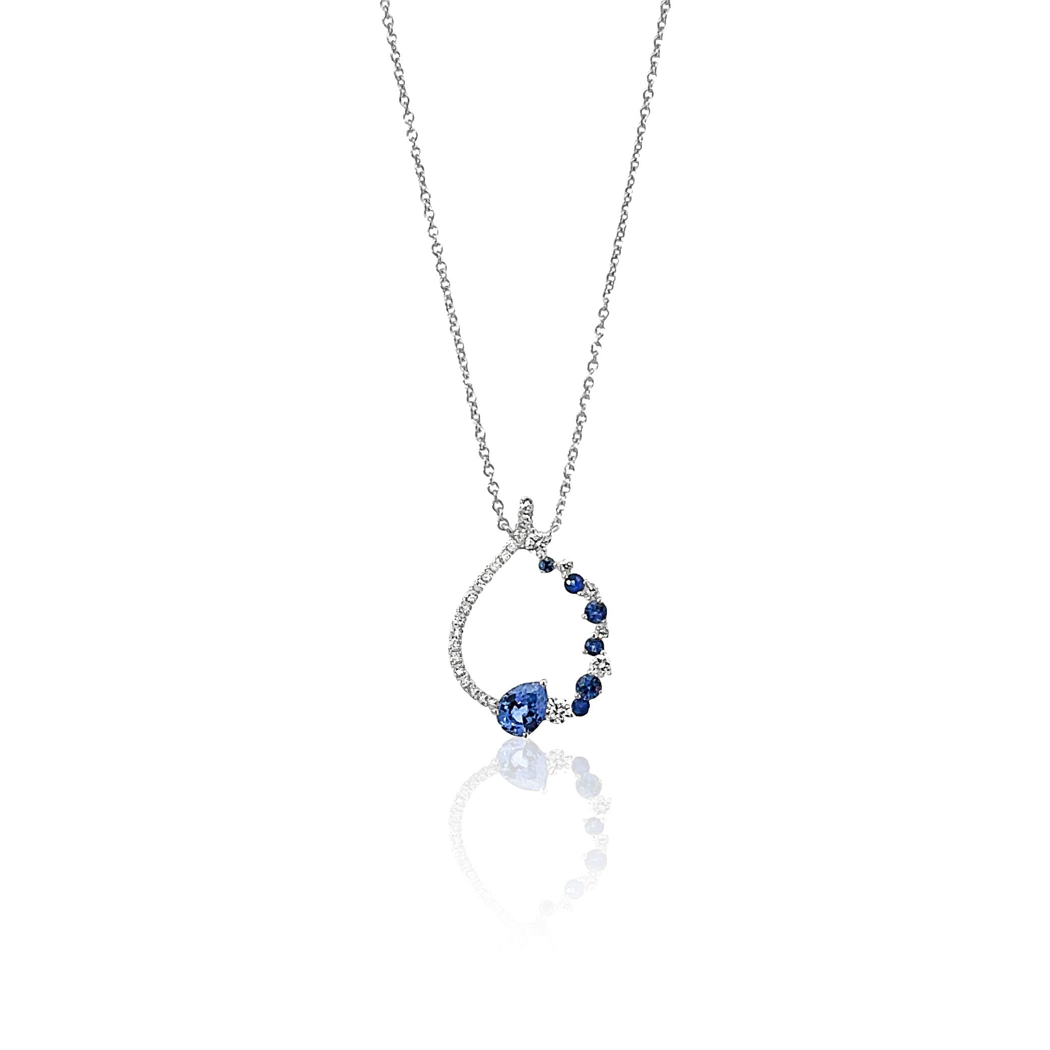 Diamond and Sapphire Necklace