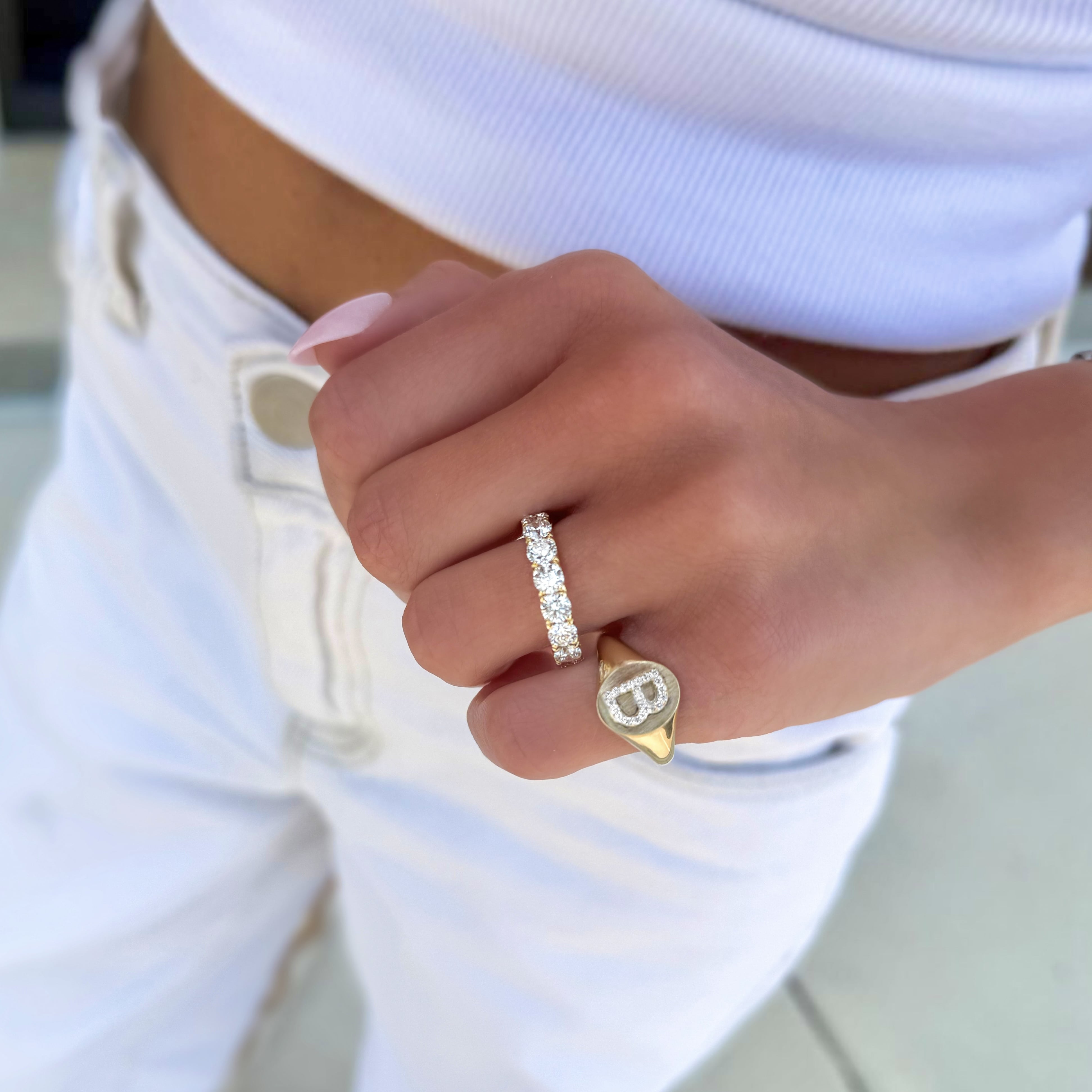 9 Stone Diamond Band