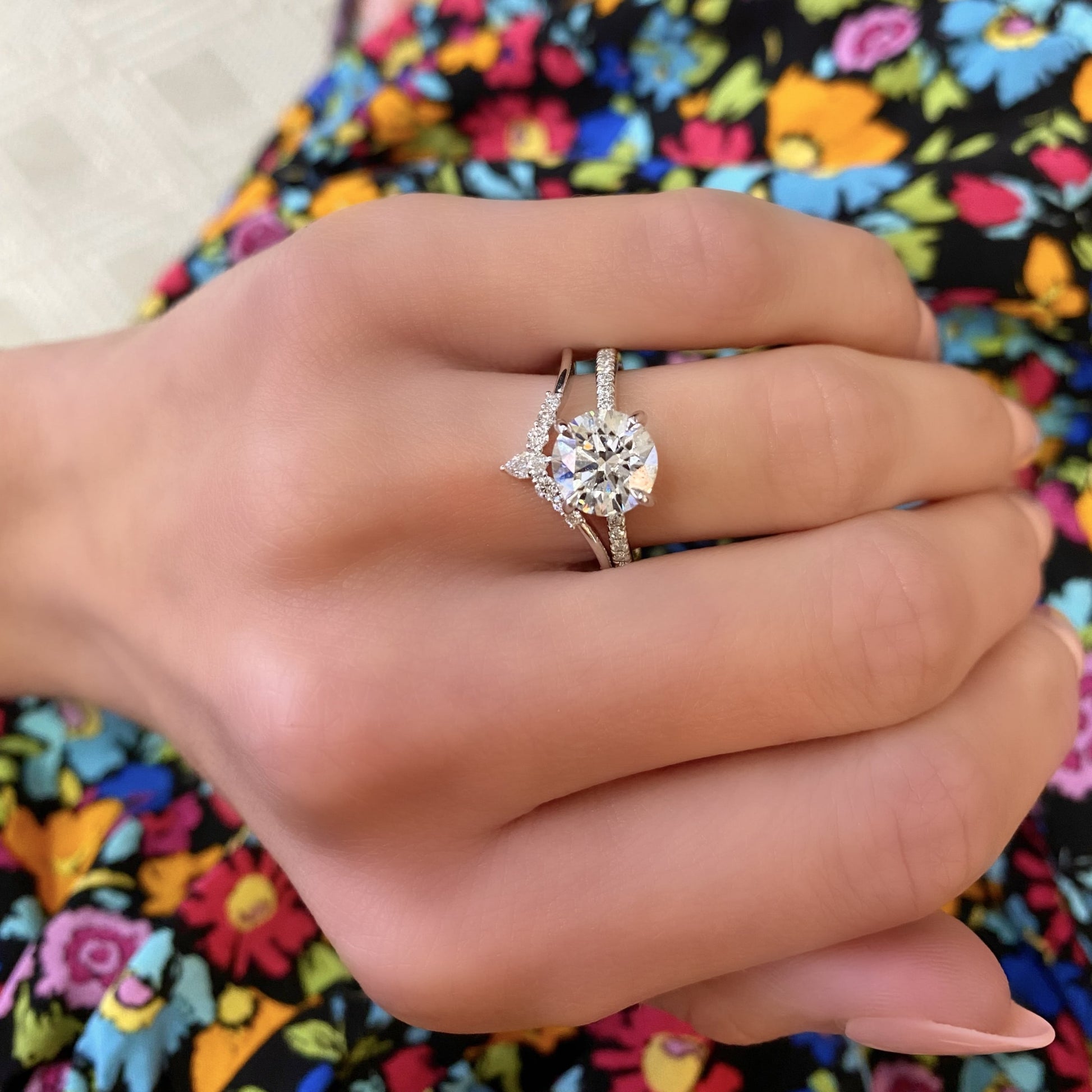 Diamond accent bands Clearance