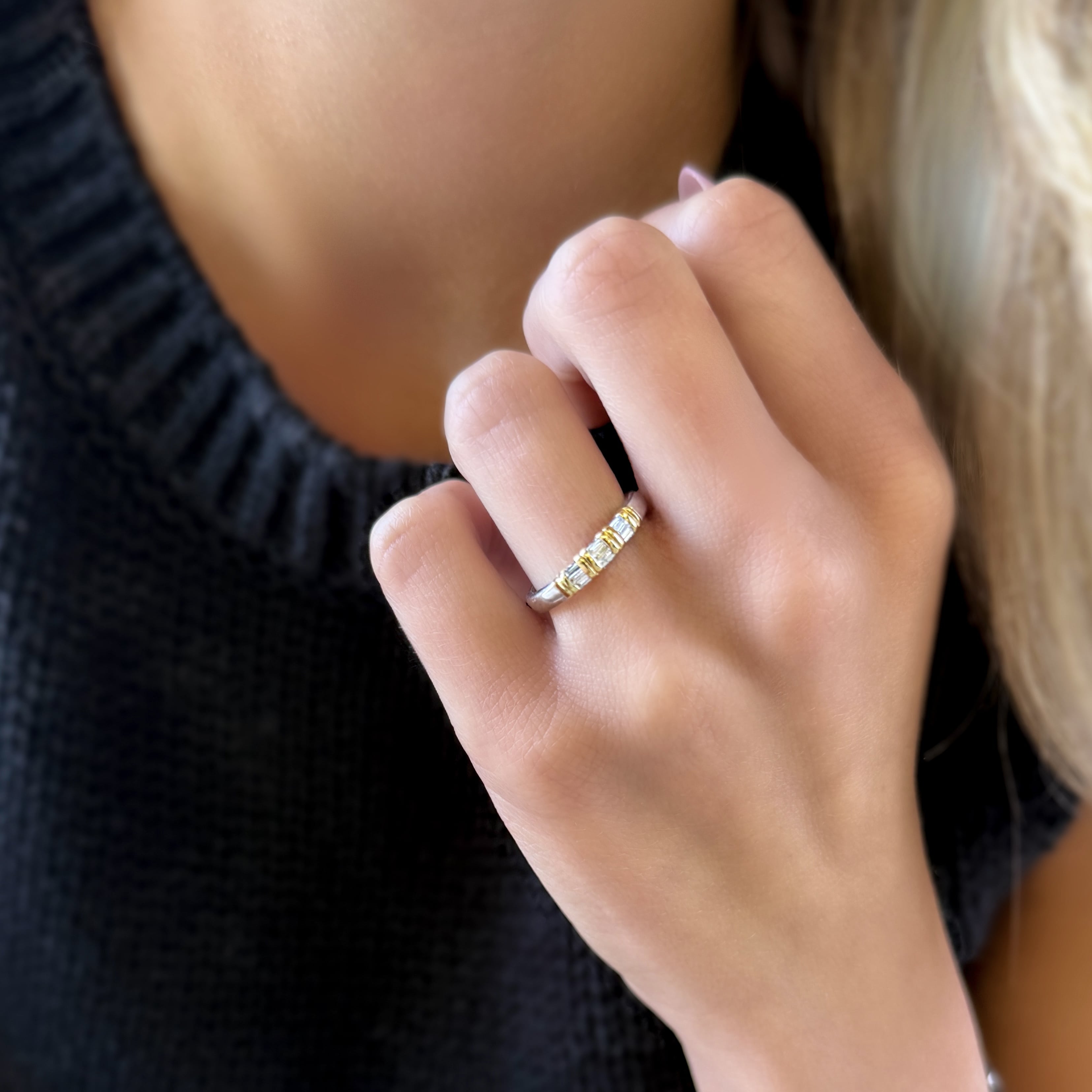Channel Set Baguette Diamond Band