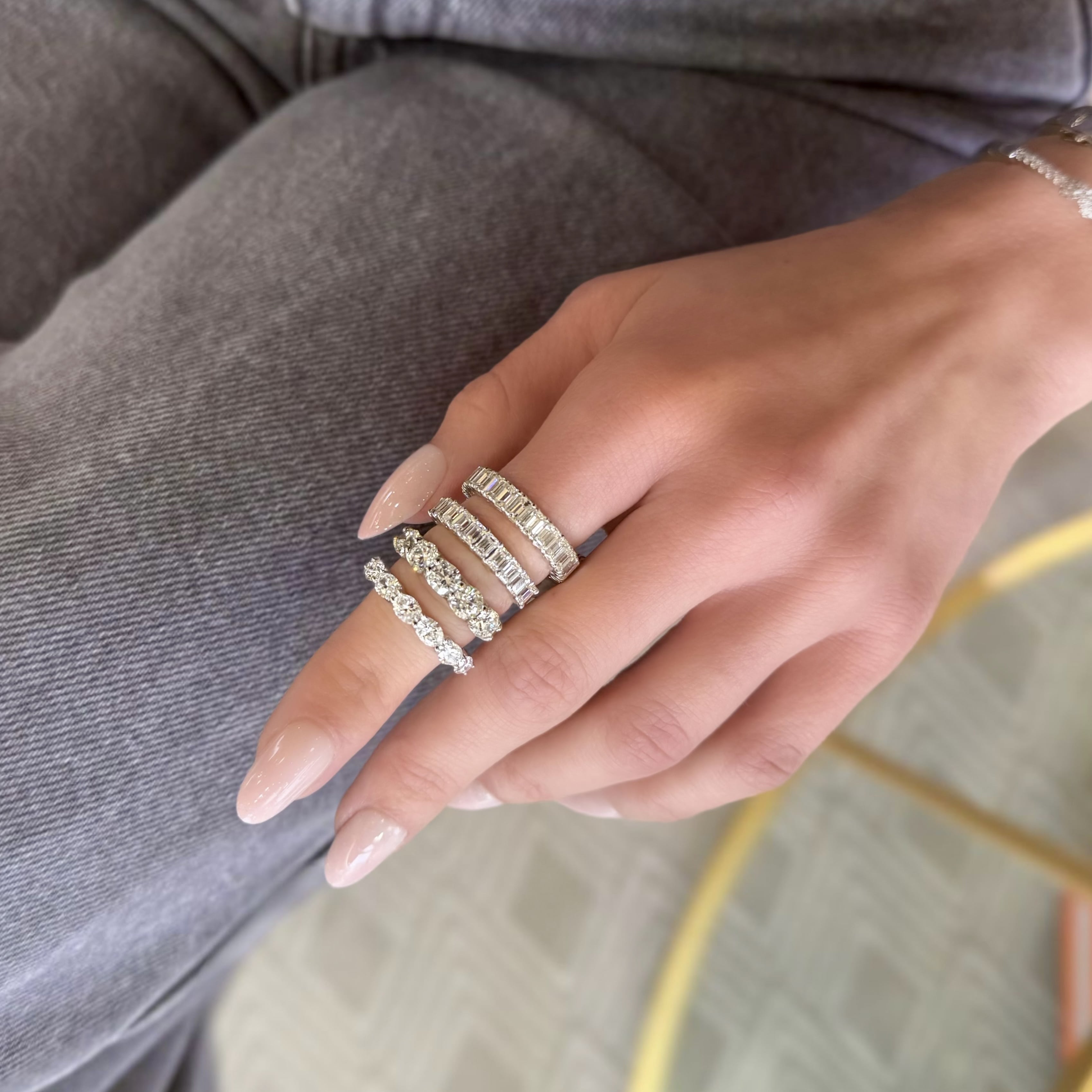 5 Stone Diamond Band