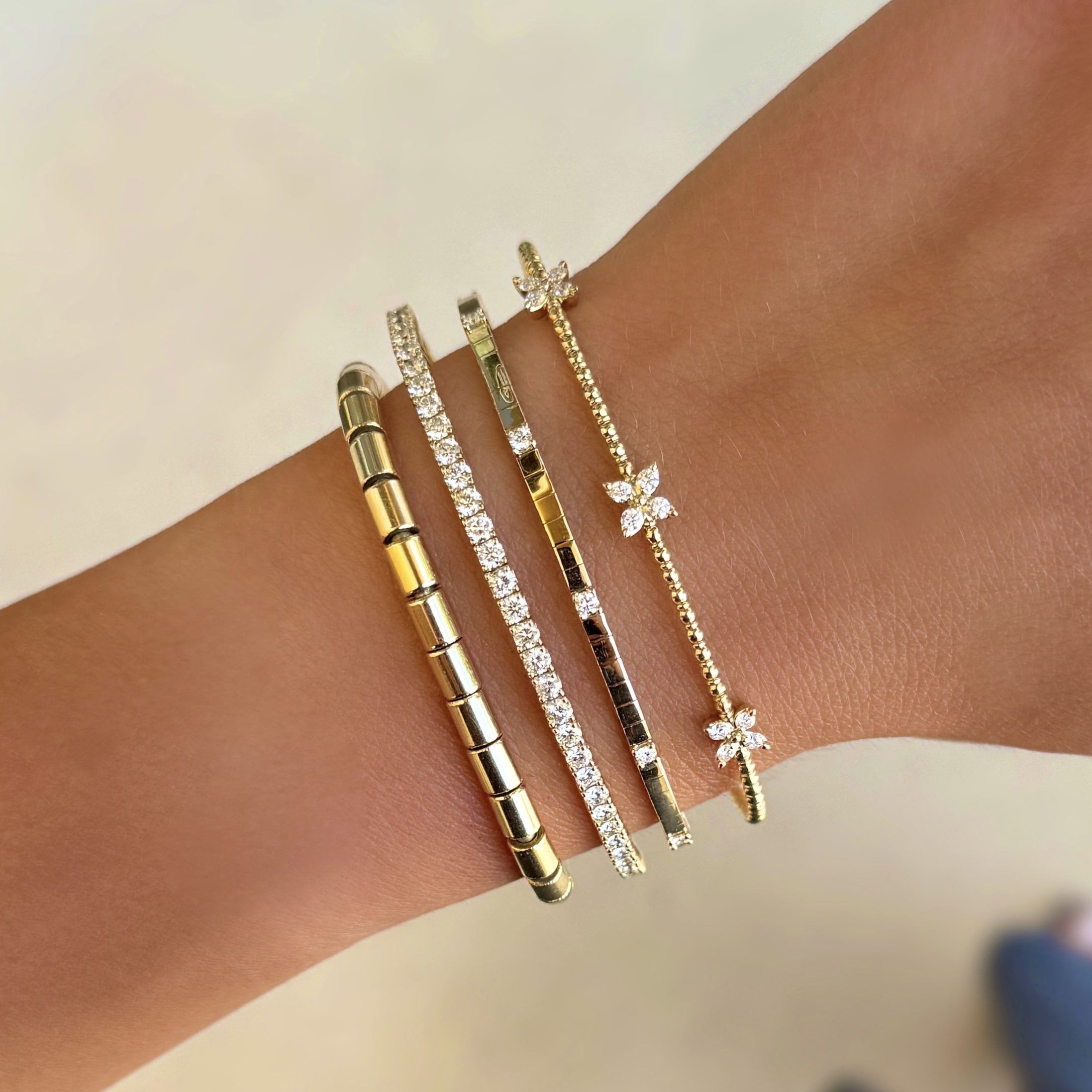 Diamond Station Flex Bangle