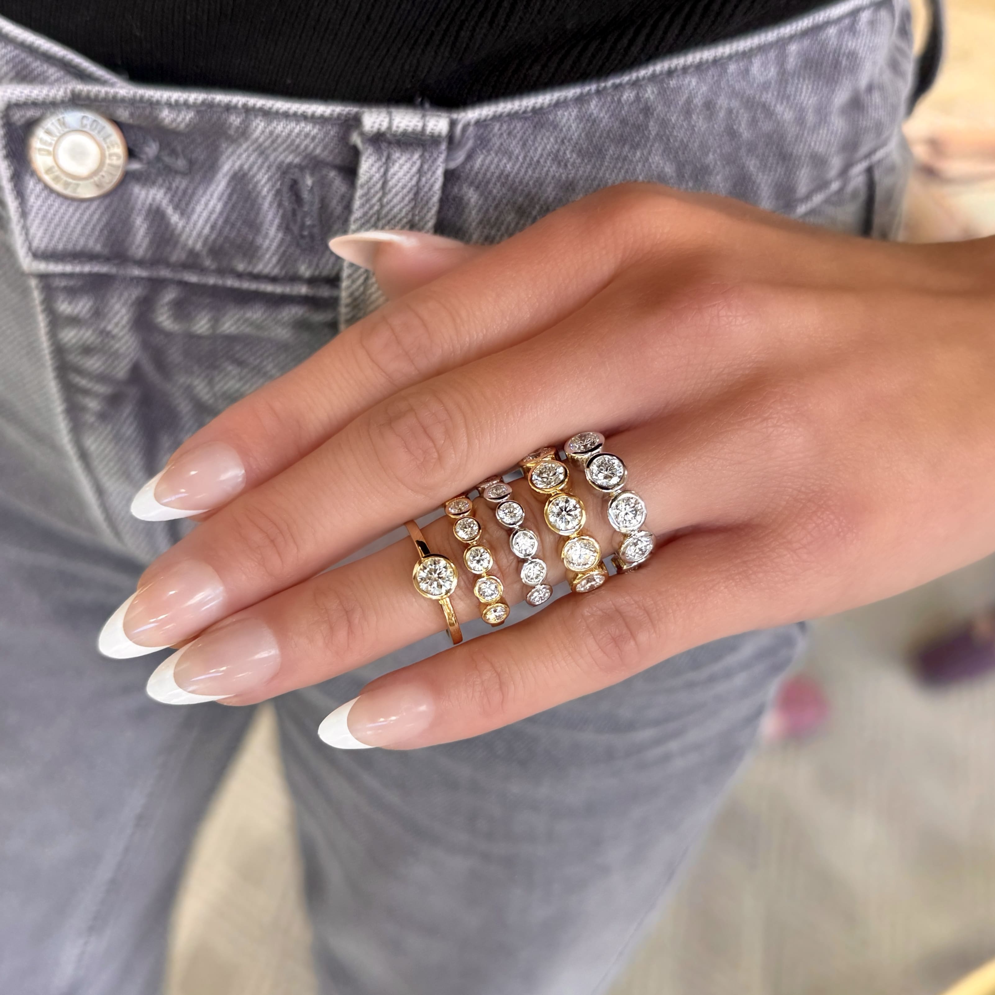 Round Bezel Diamond Ring