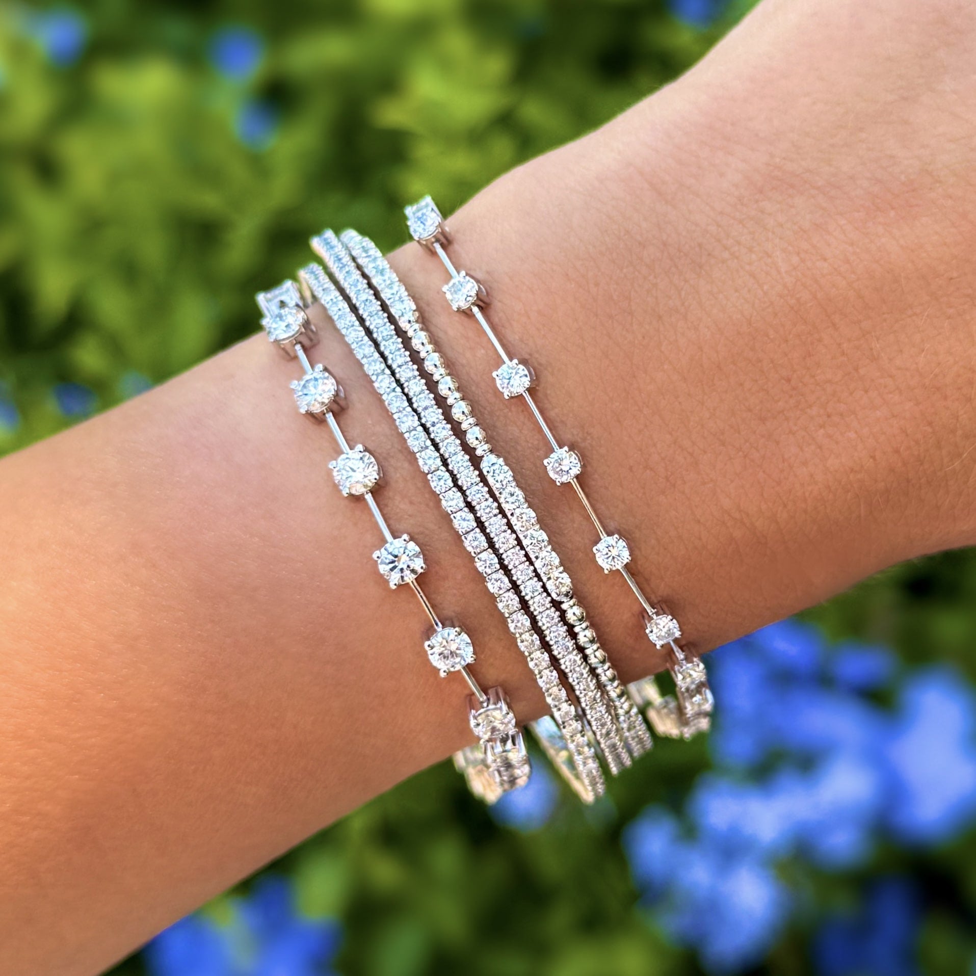 2ctw Diamond Eternity Flex Bangle