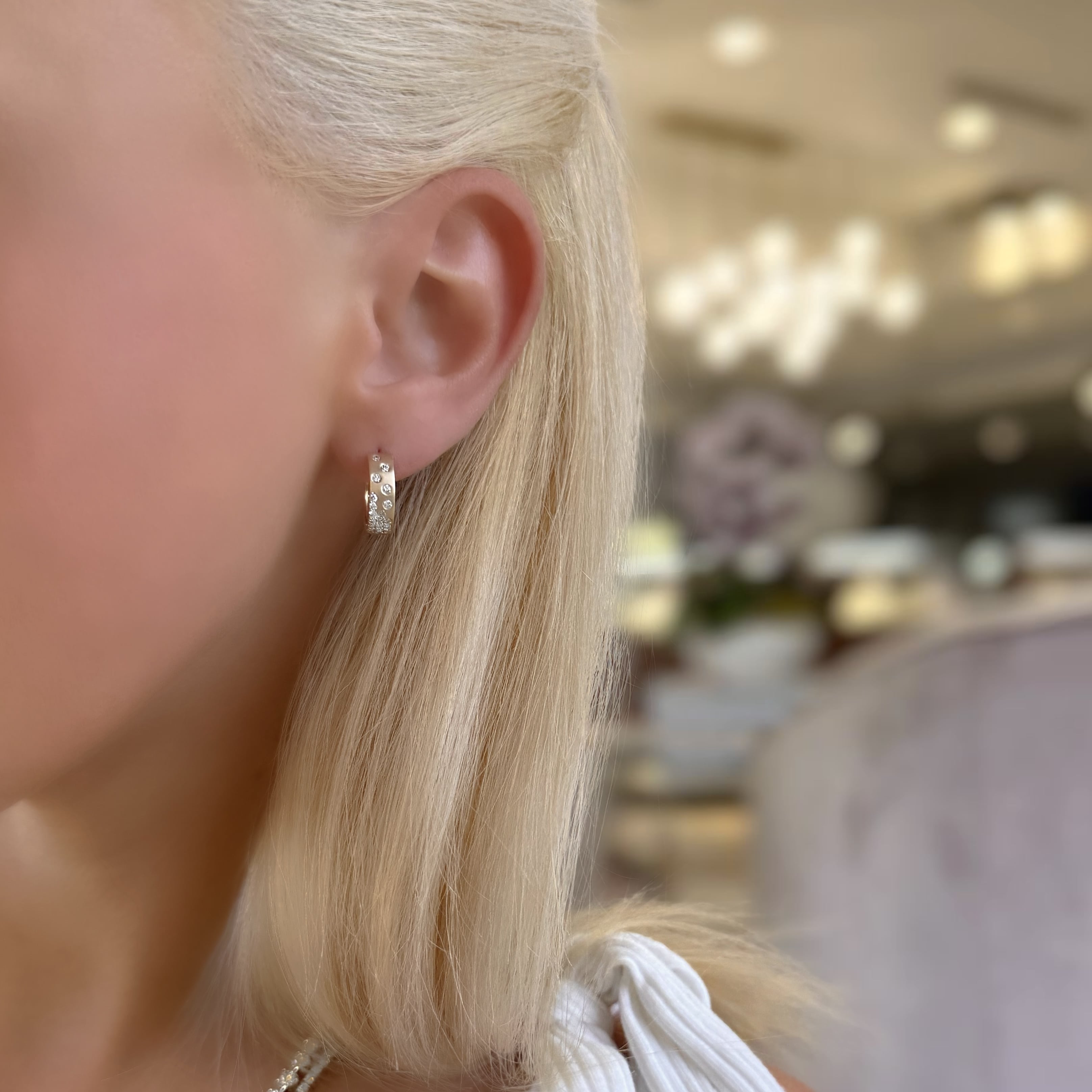 Diamond Confetti Hoops
