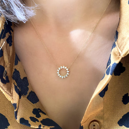 Diamond Wreath Necklace
