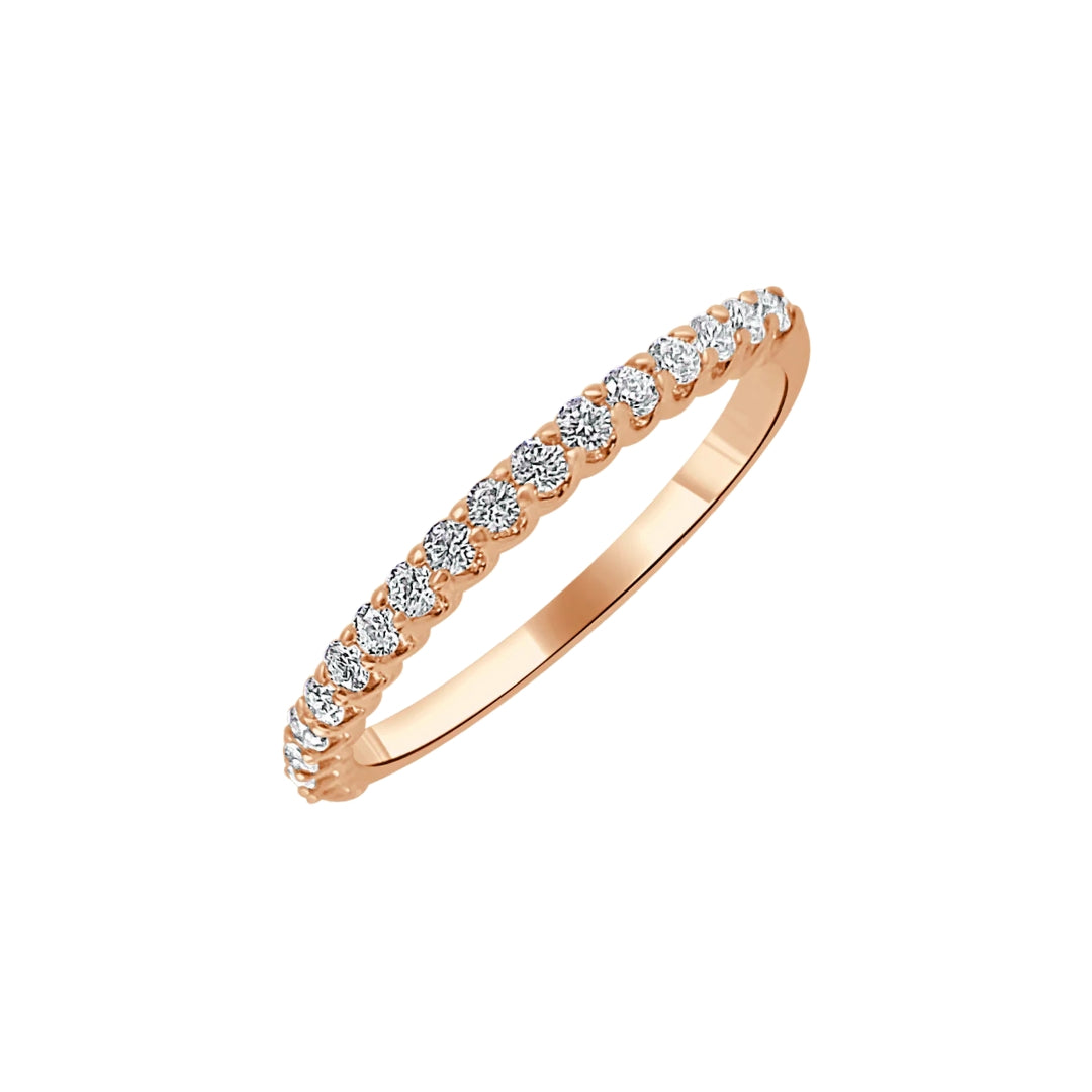 Rose Gold Diamond Band