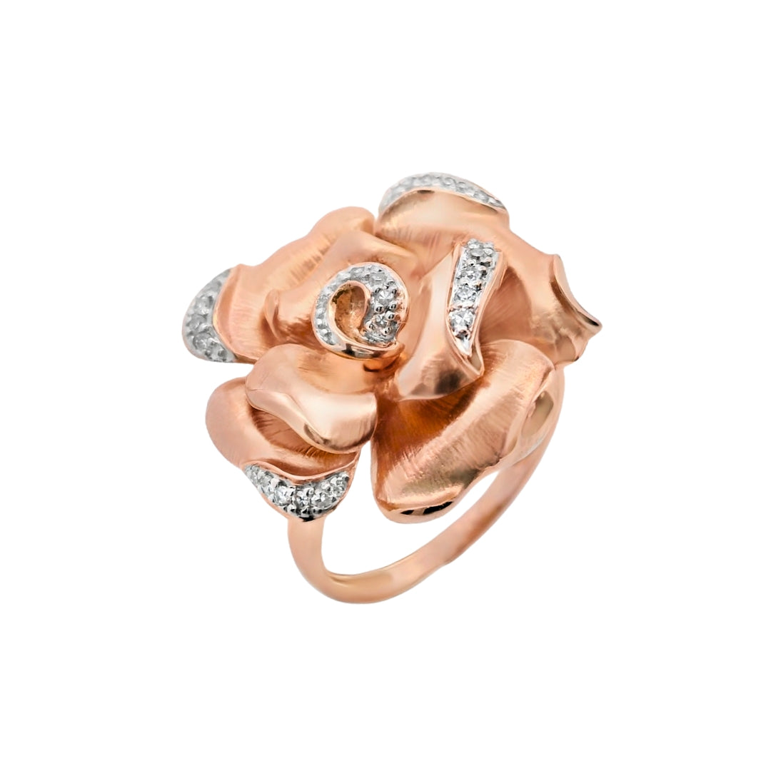Diamond Flower Ring