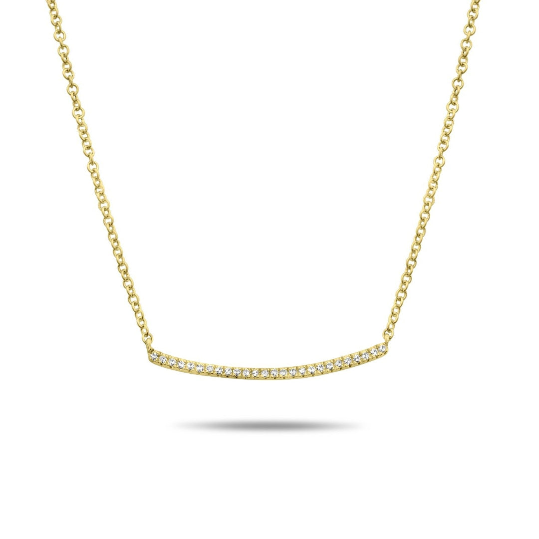 Diamond Bar Necklace