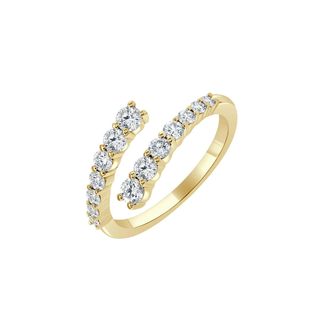 Wrap Around Graduated Diamond Ring