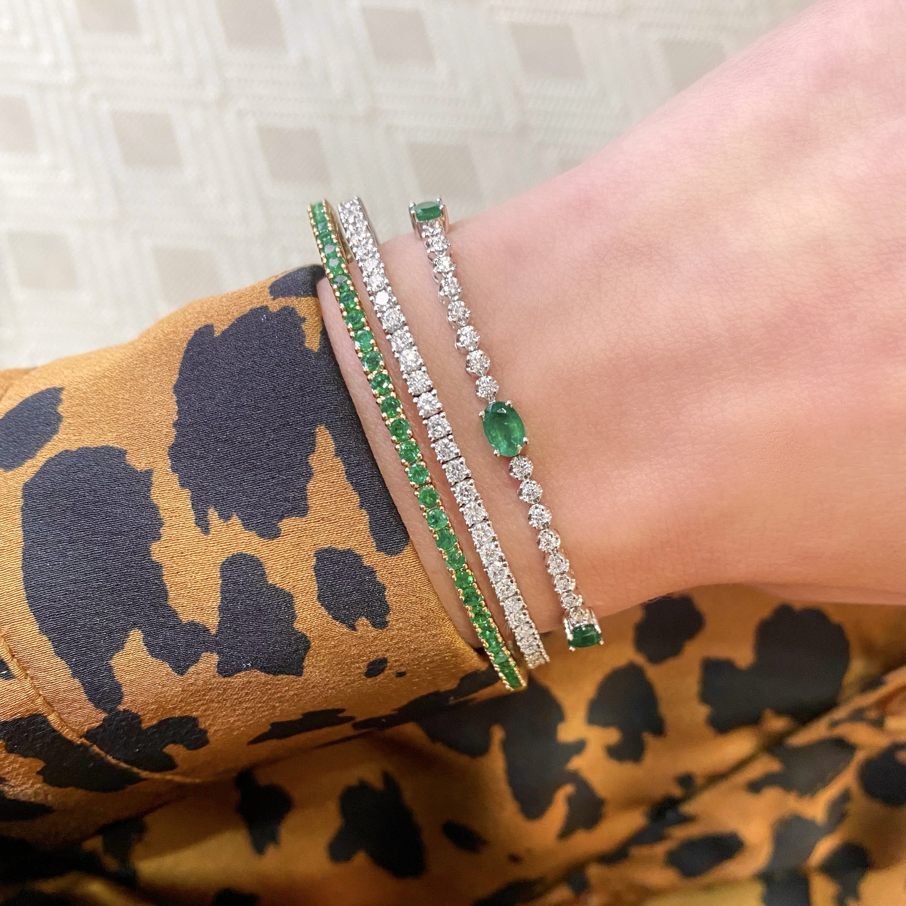 Emerald Flex Bangle