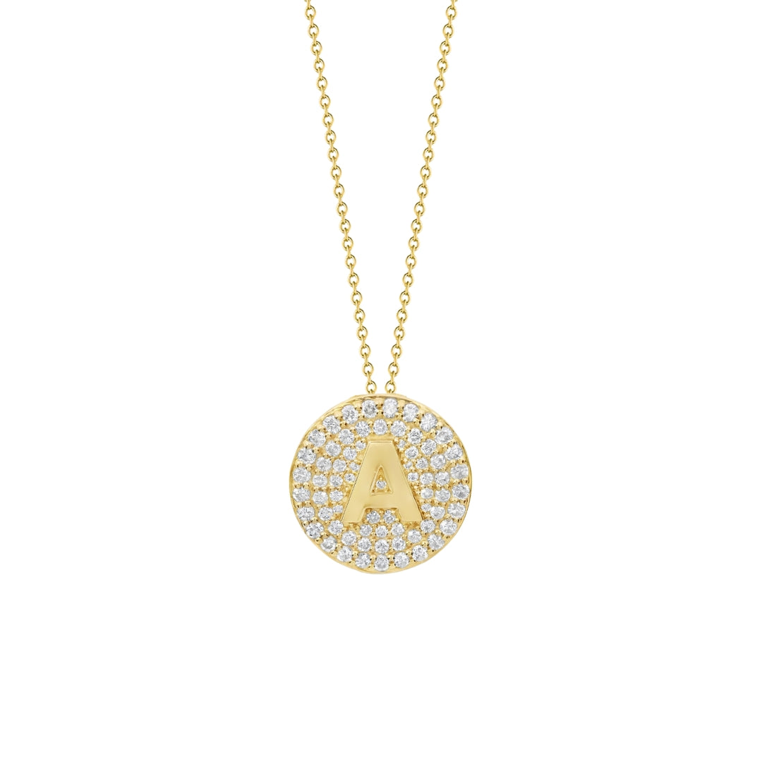Diamond Initial Necklace
