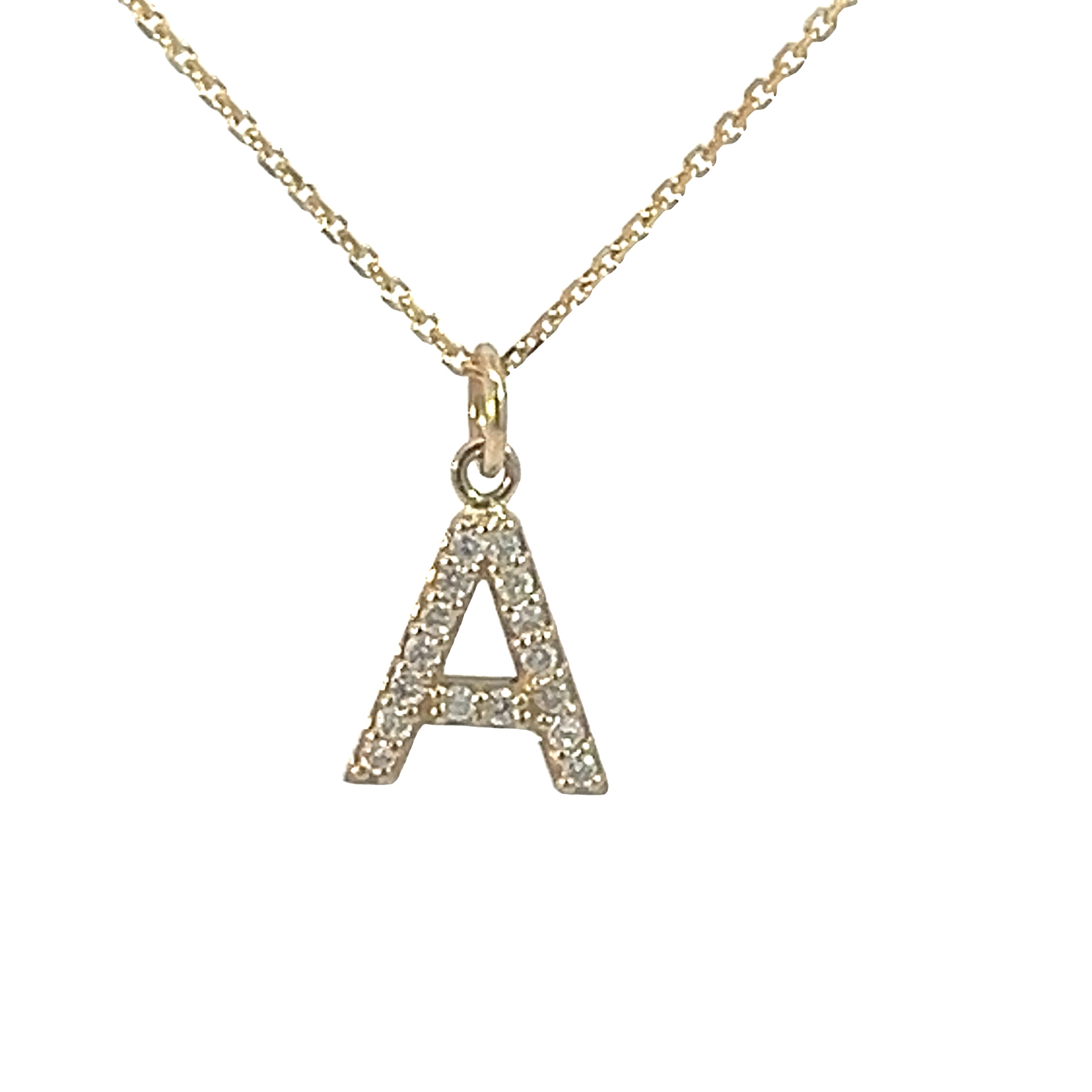 Diamond Inital Pendant