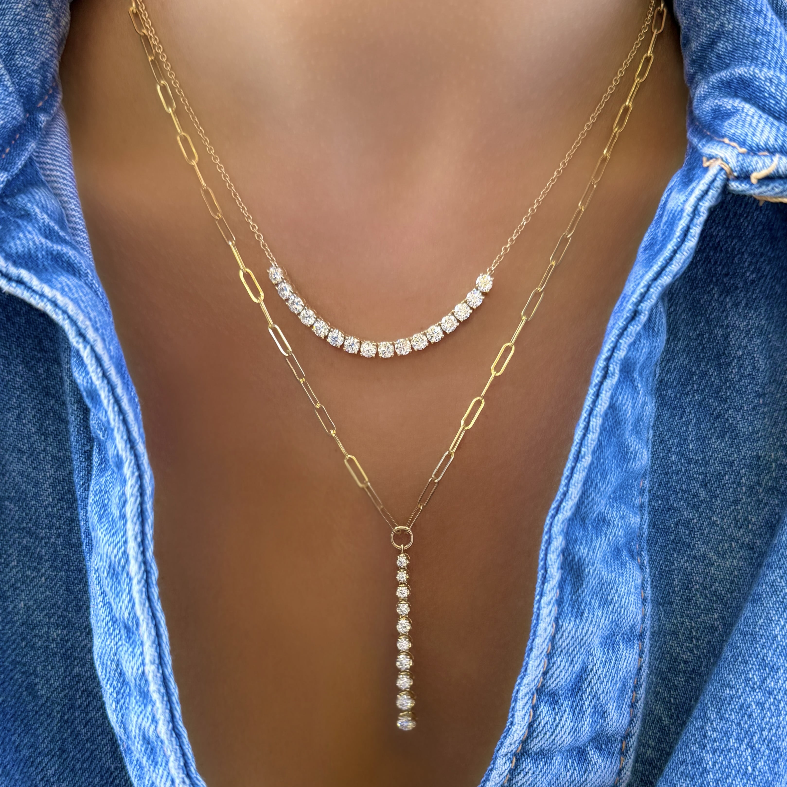 Mini Diamond Tennis Necklace